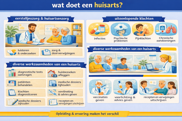 Alles over het beroep huisarts Wat doet een huisarts